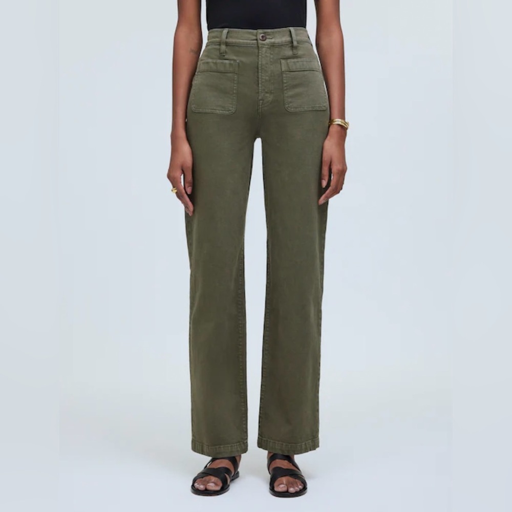 Madewell The Emmett Wide-Leg Pant: Patch Pocket Edition